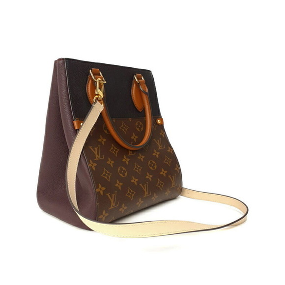 Louis Vuitton Monogram Bag MM Fold 2Way Brown Tote - Picture 1 of 9